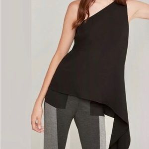 BCBGMAXAZRIA black top cold shoulder “Cerise” size XS